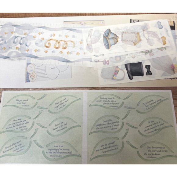 Creative Memories Wedding Stickers Customizable Pack For Scrapbooks & Photo Albu - Picture 2 of 3